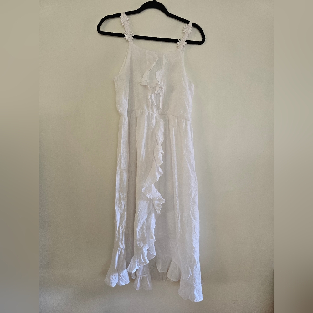 Disney Girl's D-Signed Sleeveless Flowy Midi Dress EJ1 White